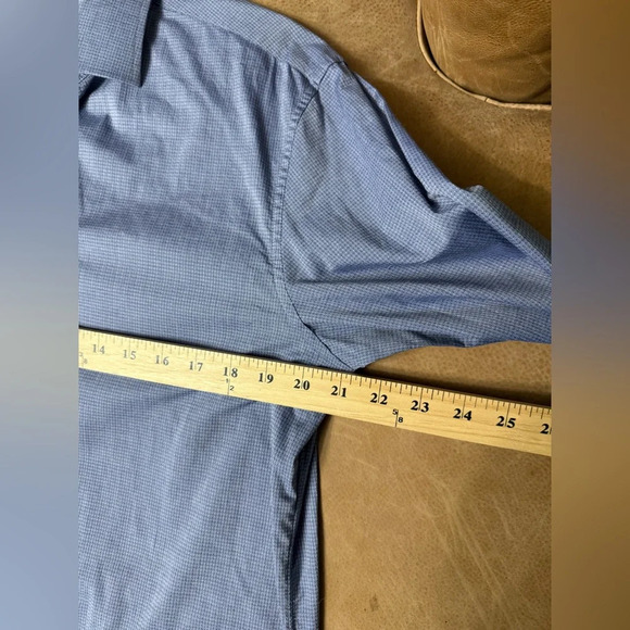 John Varvatos USA Button Down Blue Long Sleeve Shirt Men’s Size 15.5 34/35 - Picture 6 of 7